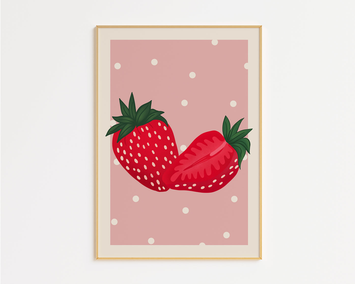 Spotted Strawberry Print