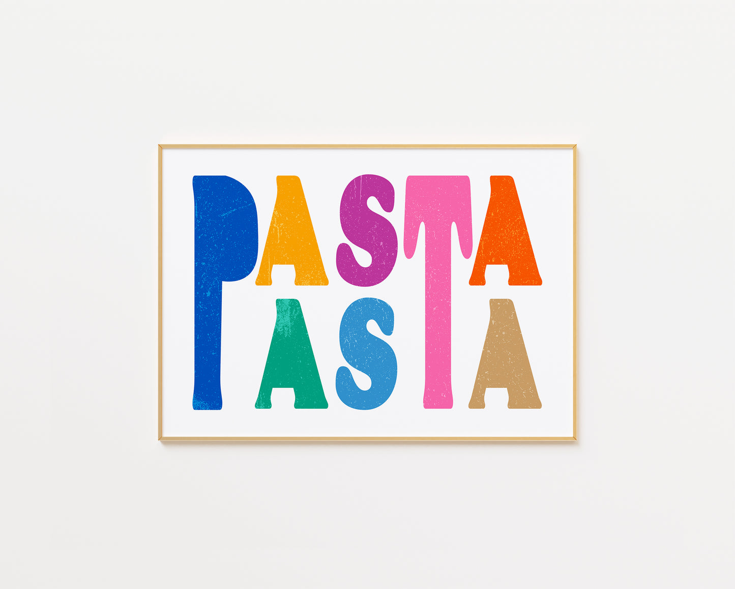 Pasta in Riso Style Print