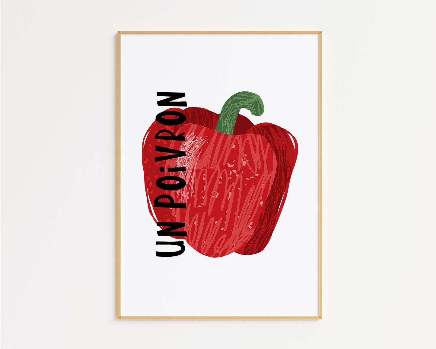 Pepper in French Print
