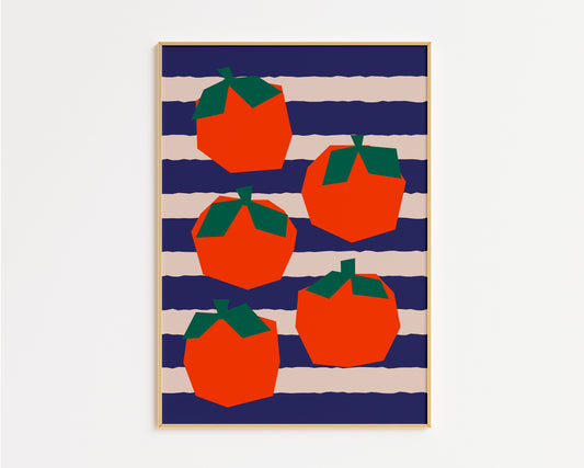 Retro Oranges Print