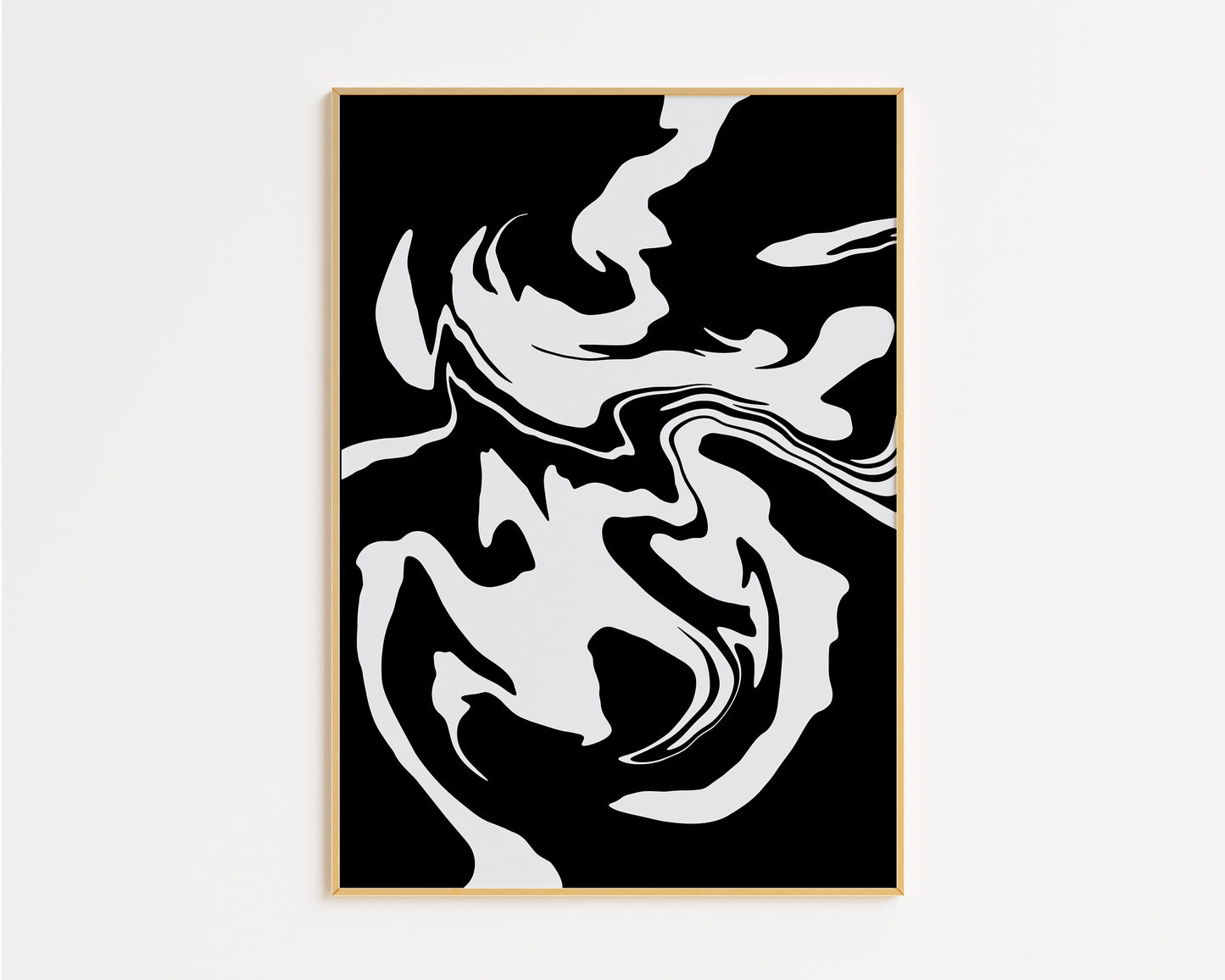 Monochrome Wave Print