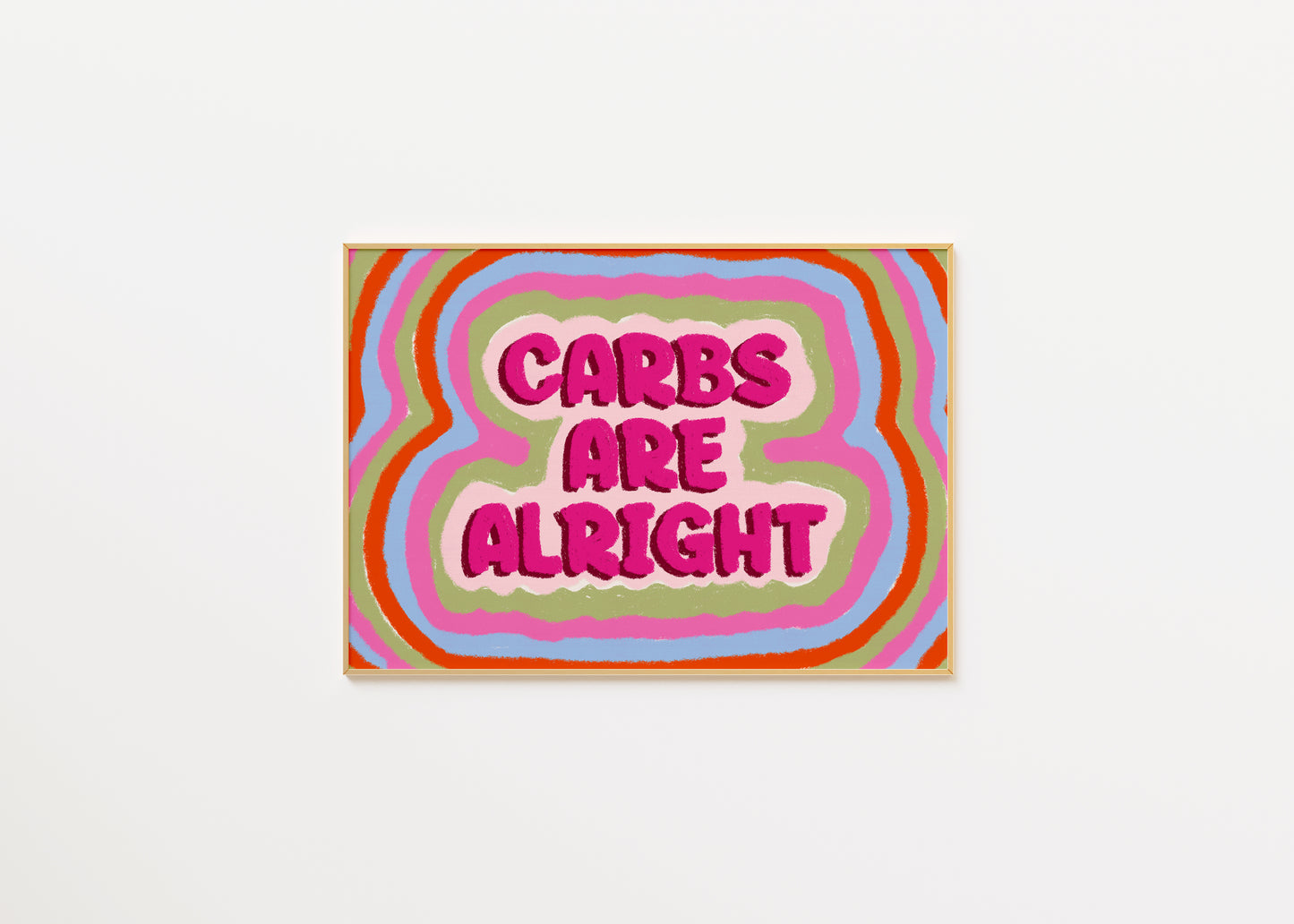 Carbs Are Alright Quote Print
