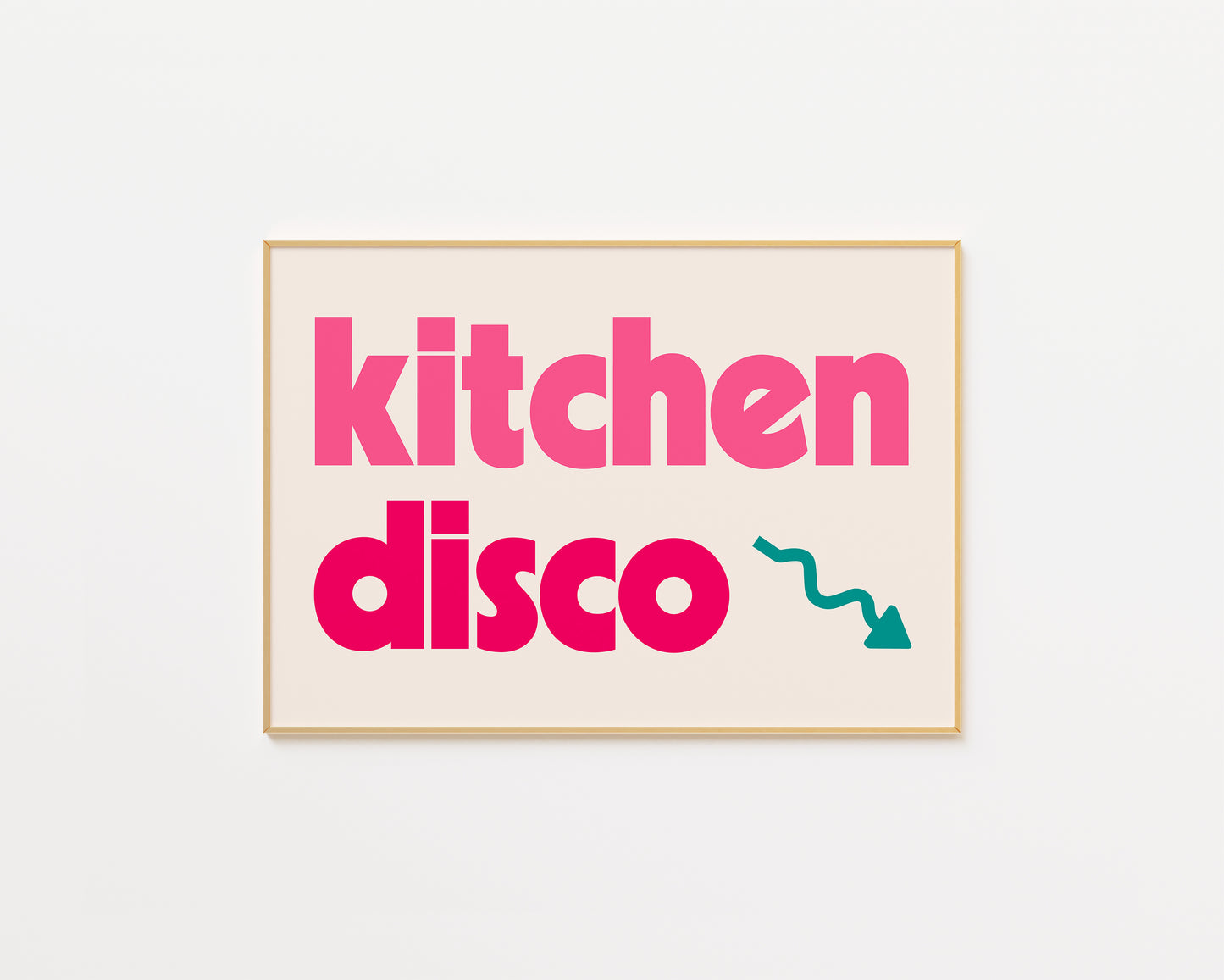 Kitchen Disco Print - in Pink