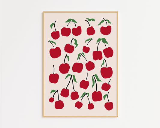 Cherry Pattern Print