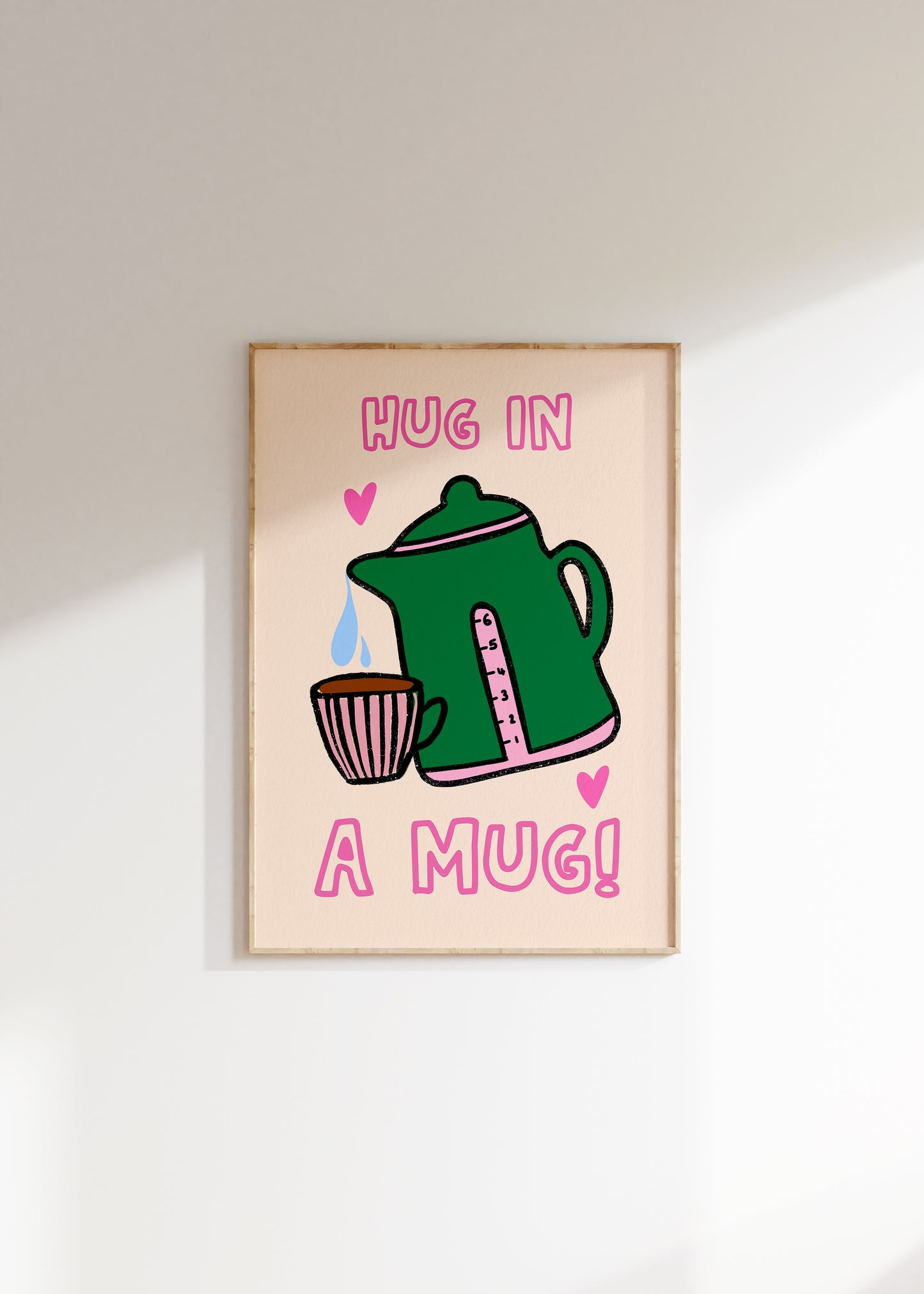 Hug In A Mug Kitchen Tea Print