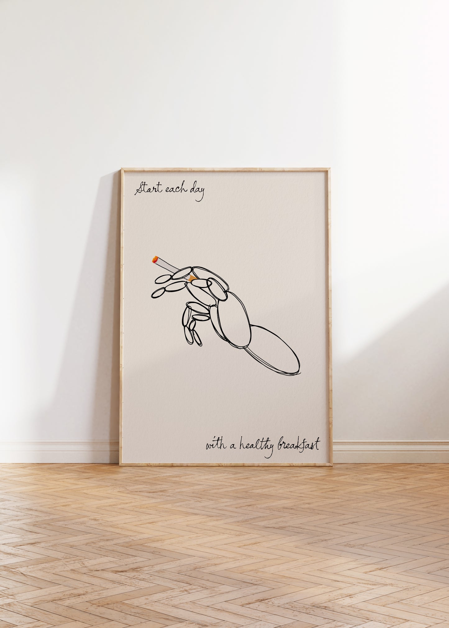 Healthy Breakfast Of Bad Habits Print