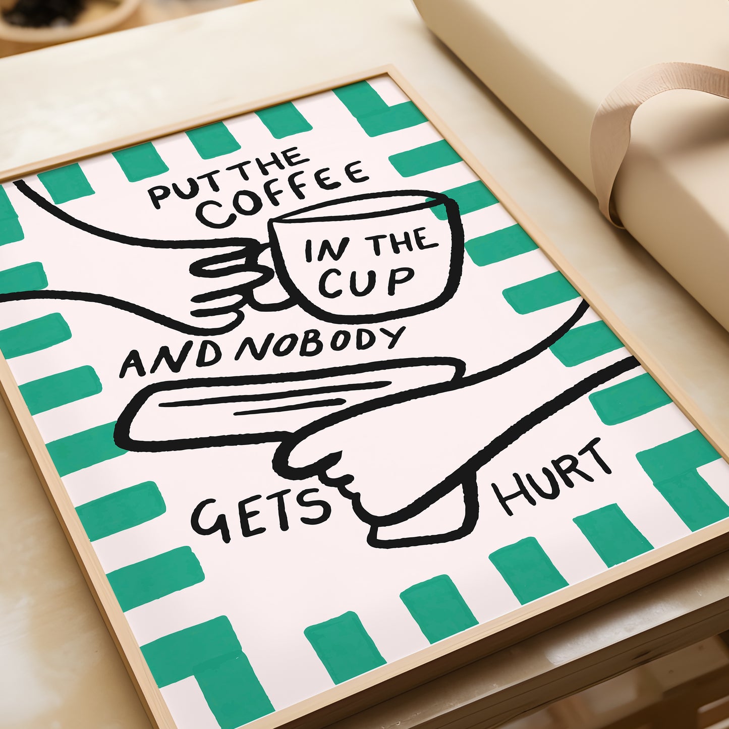 Coffee In The Cup Print