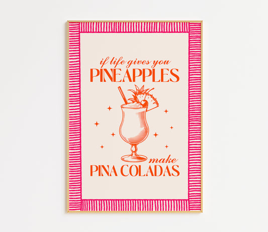 Pina Colada Cocktail Print