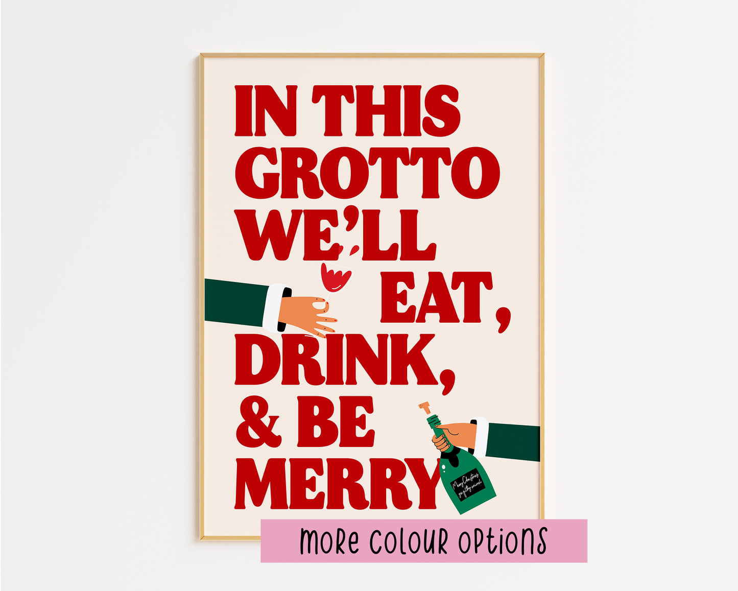 Eat, Drink and Be Merry Grotto Kitchen Print