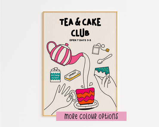Tea and Cake Club Print