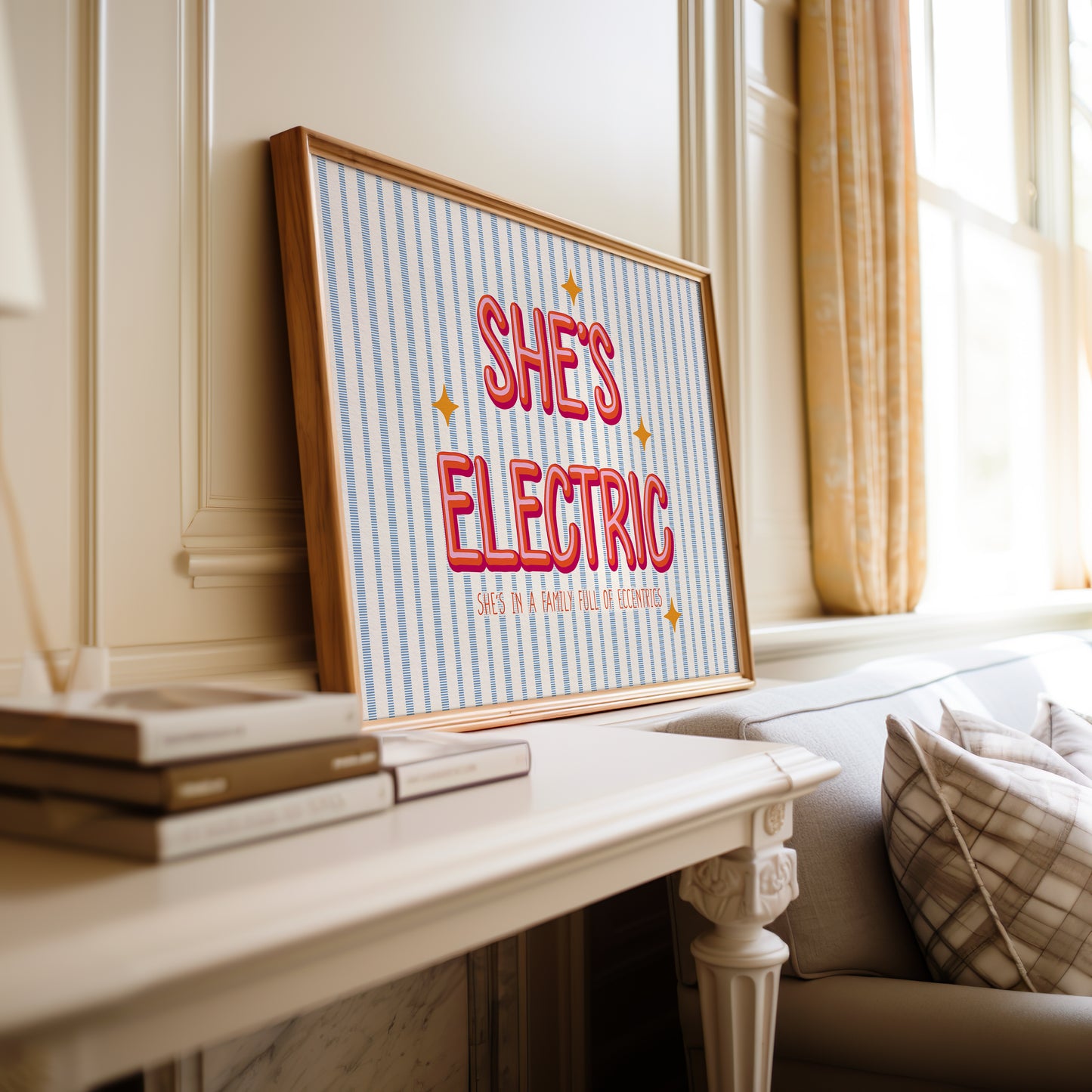 She's Electric She's In A Family Full Of Eccentrics Oasis Print