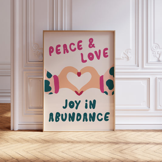 Peace Love Joy Print