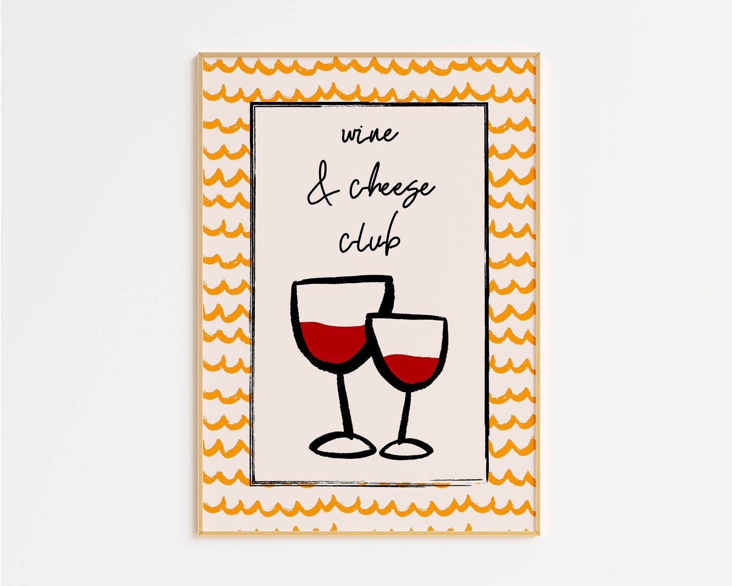 Wine & Cheese Club Print