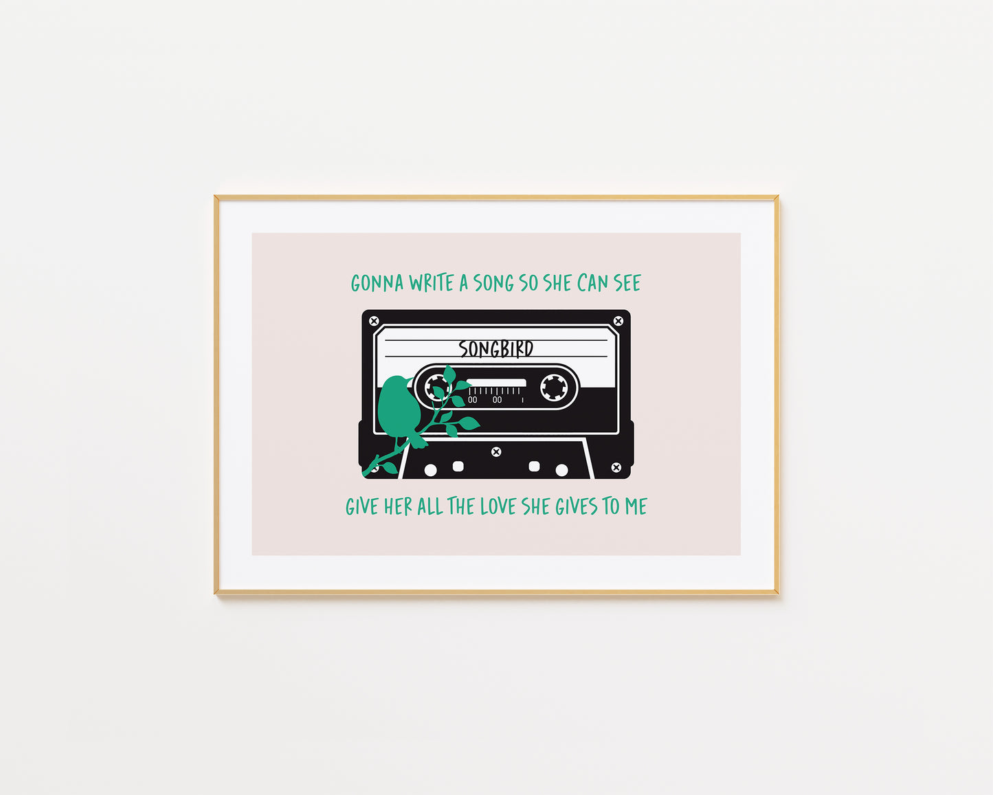 Songbird Oasis Inspired Print