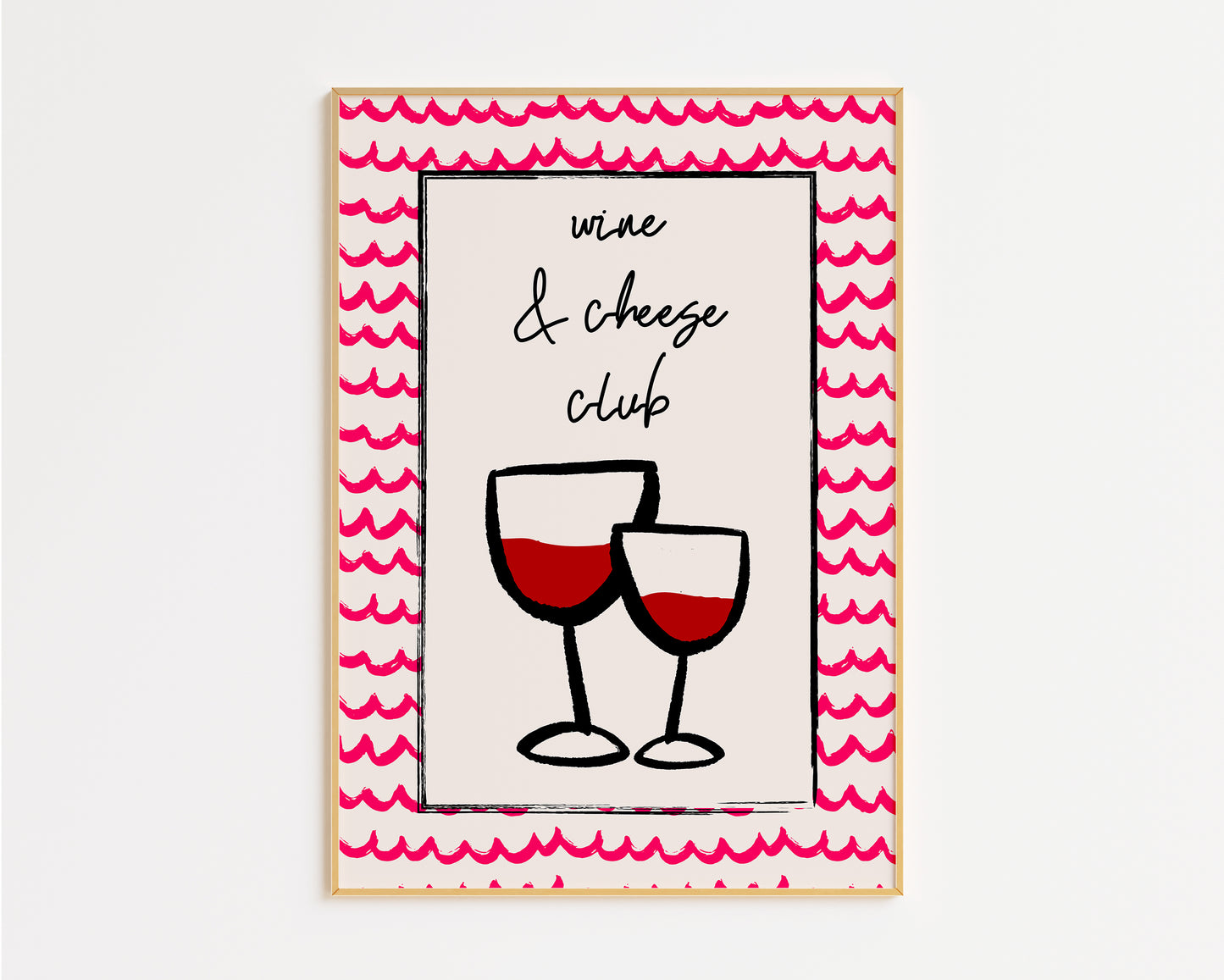Wine & Cheese Club Print
