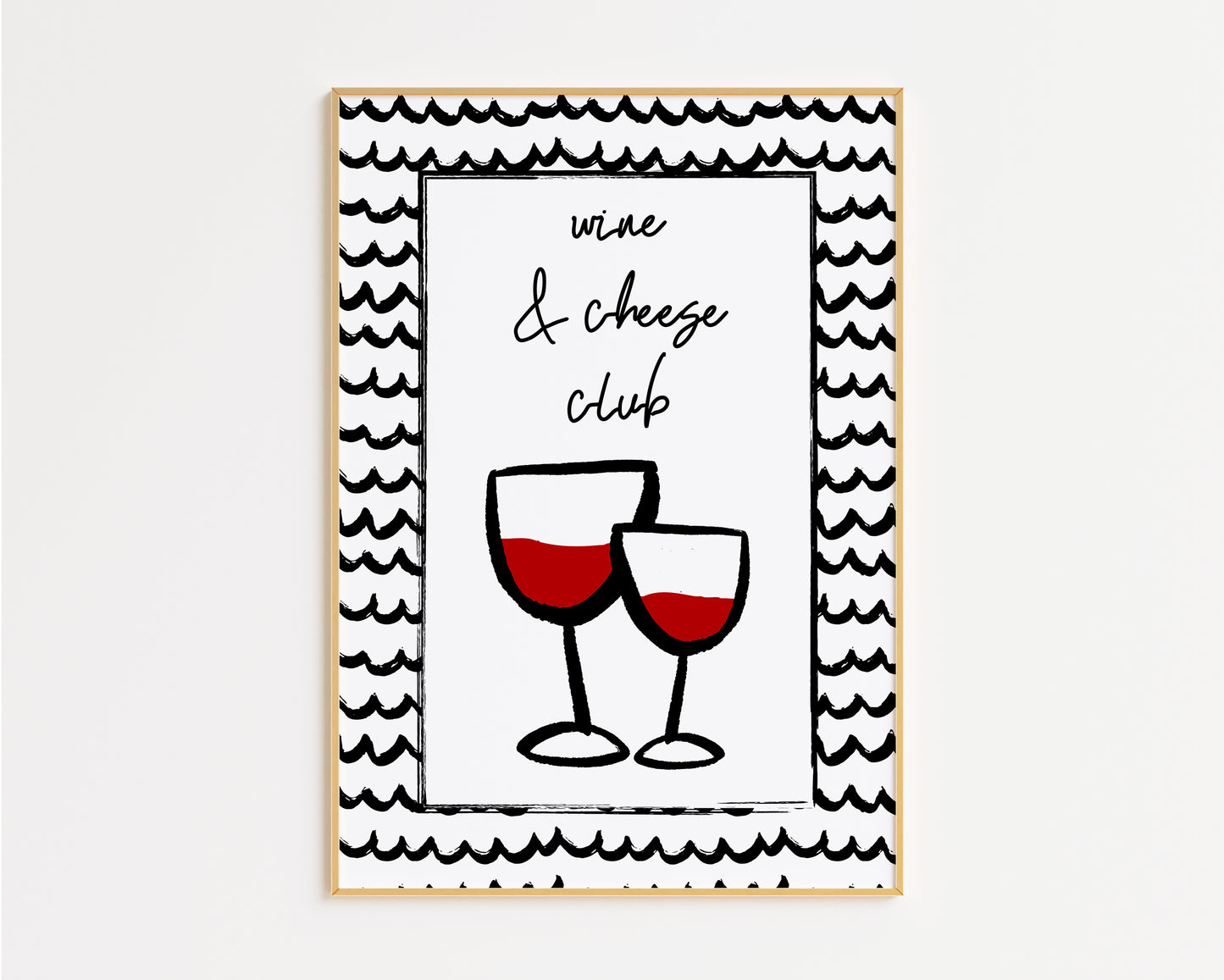 Wine & Cheese Club Print
