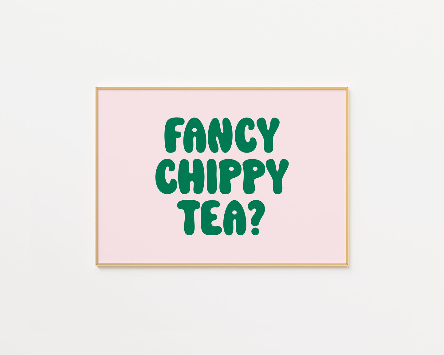 Fancy Chippy Tea Kitchen Print