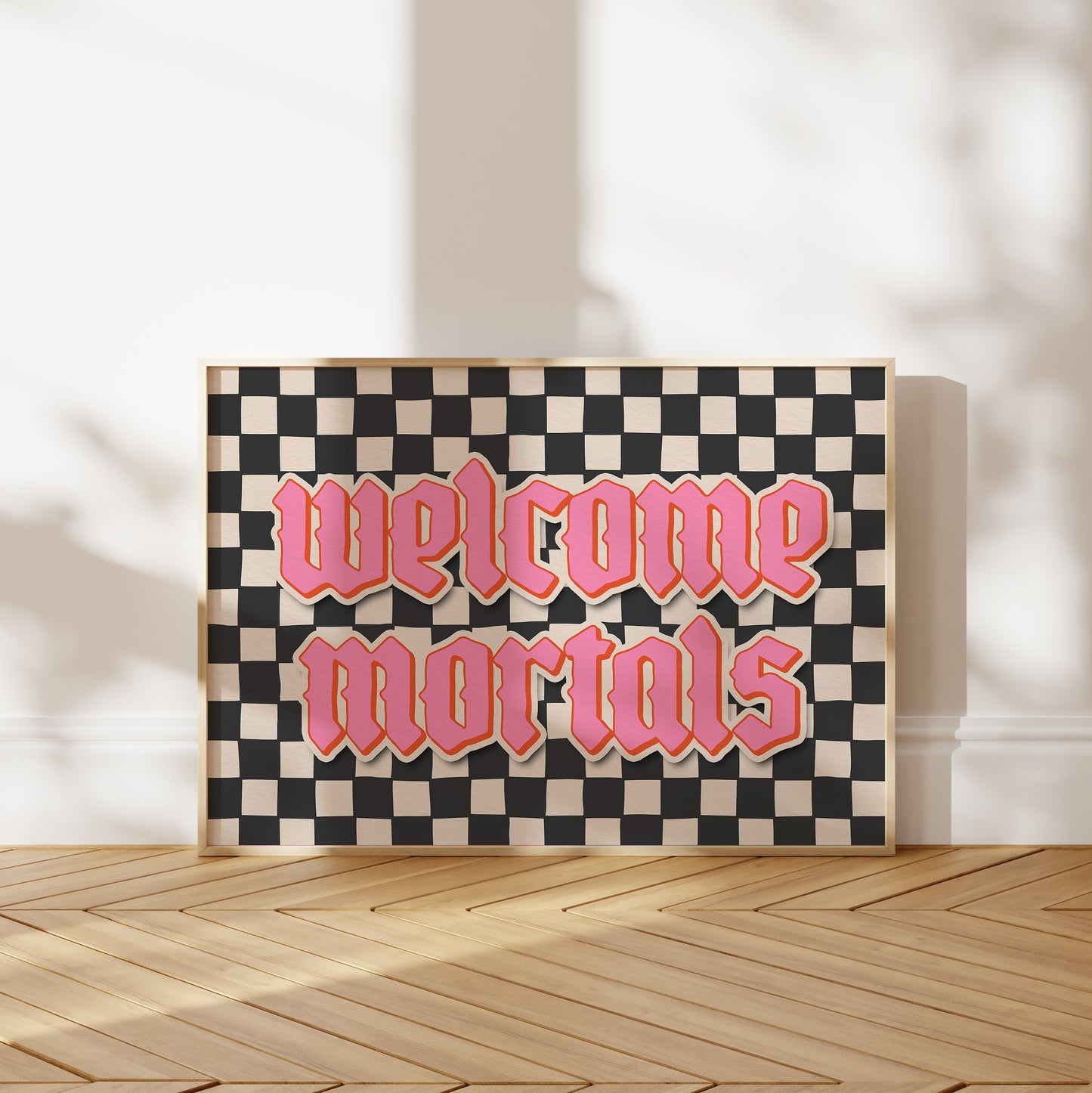Welcome Mortals Halloween Print