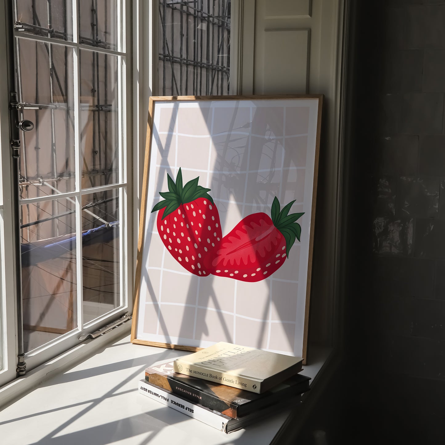 Stripey Strawberry Print