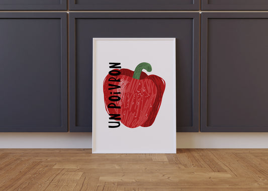Pepper in French Print