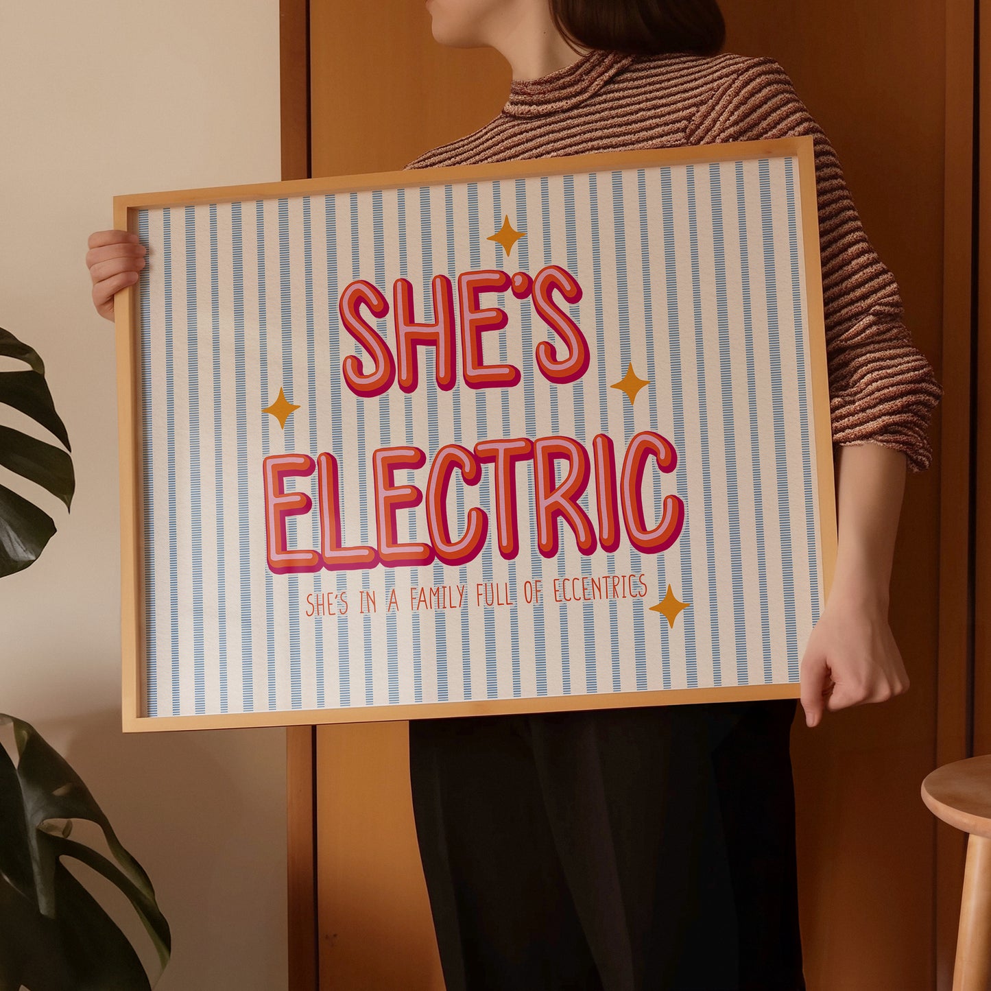 She's Electric She's In A Family Full Of Eccentrics Oasis Print