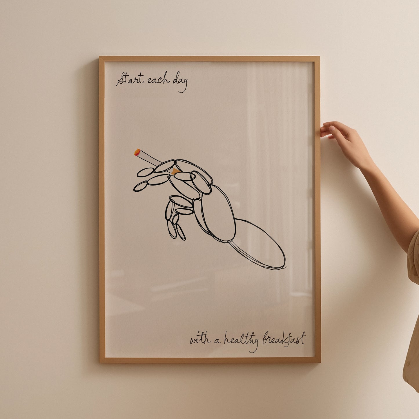 Healthy Breakfast Of Bad Habits Print