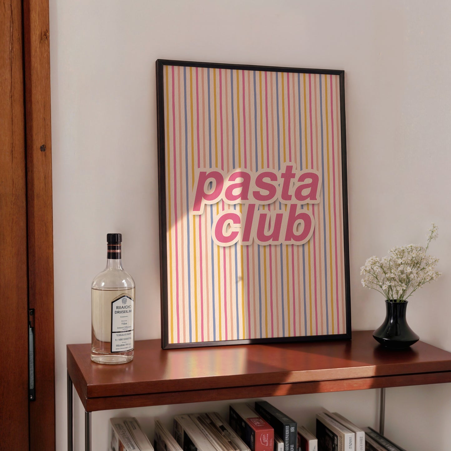 Pasta Club Striped Print