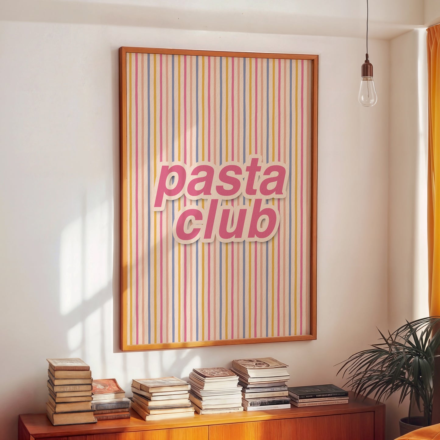 Pasta Club Striped Print