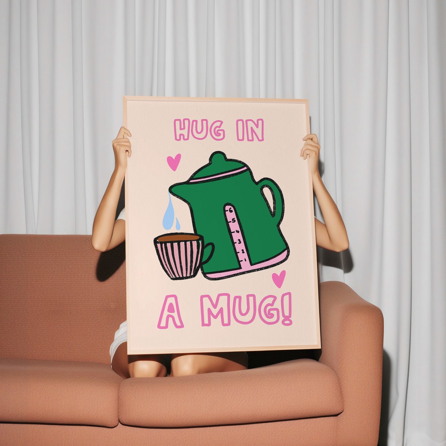 Hug In A Mug Kitchen Tea Print