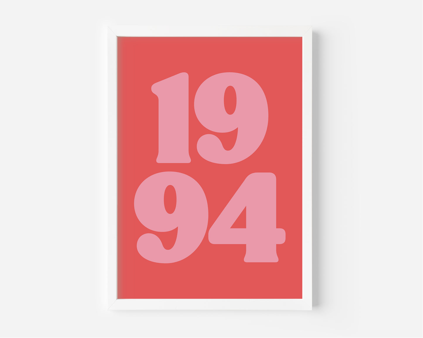 Custom Colour Pop Birth Year Print