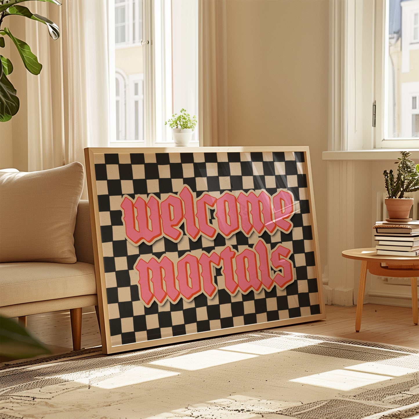 Welcome Mortals Halloween Print