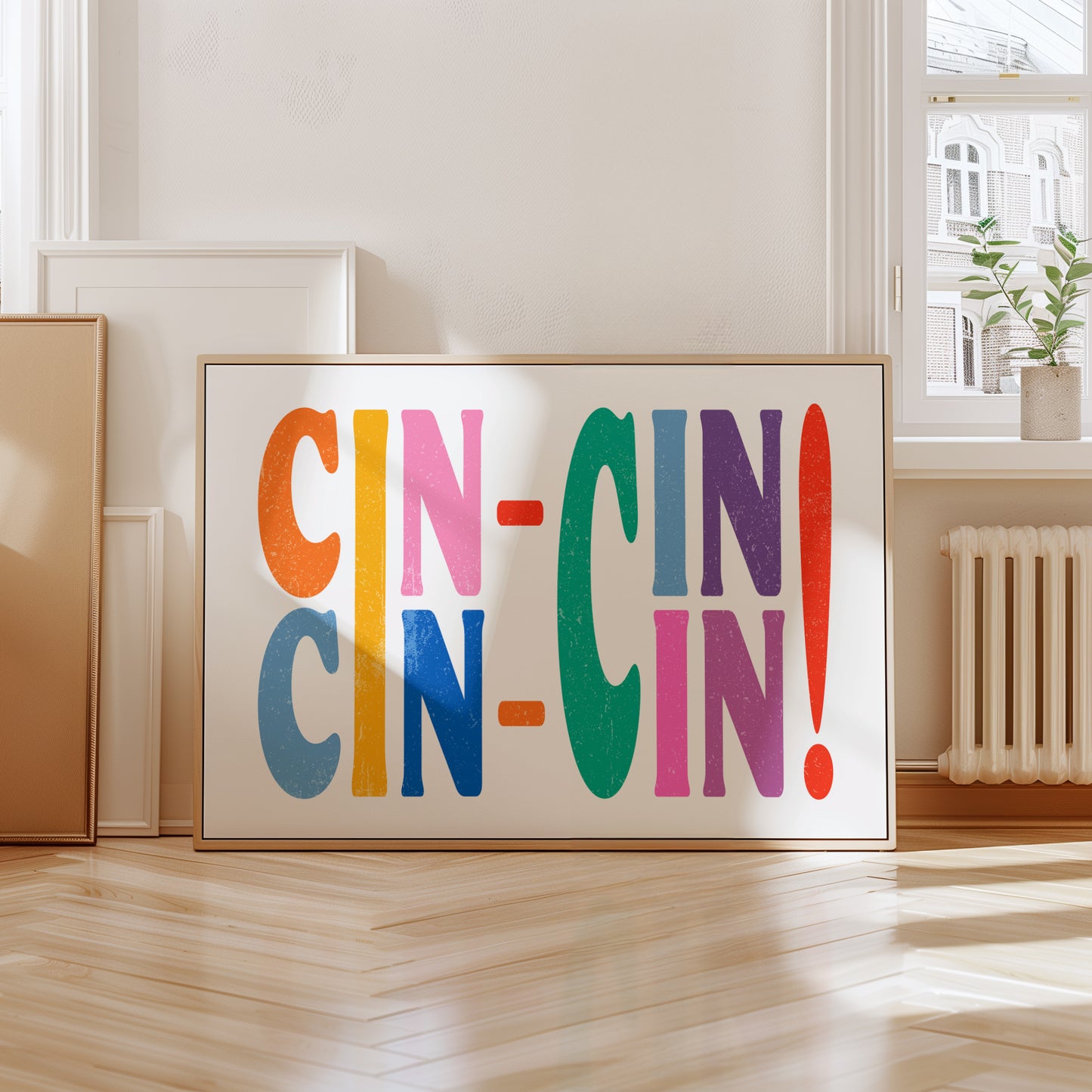 Cin Cin in Riso Style Print
