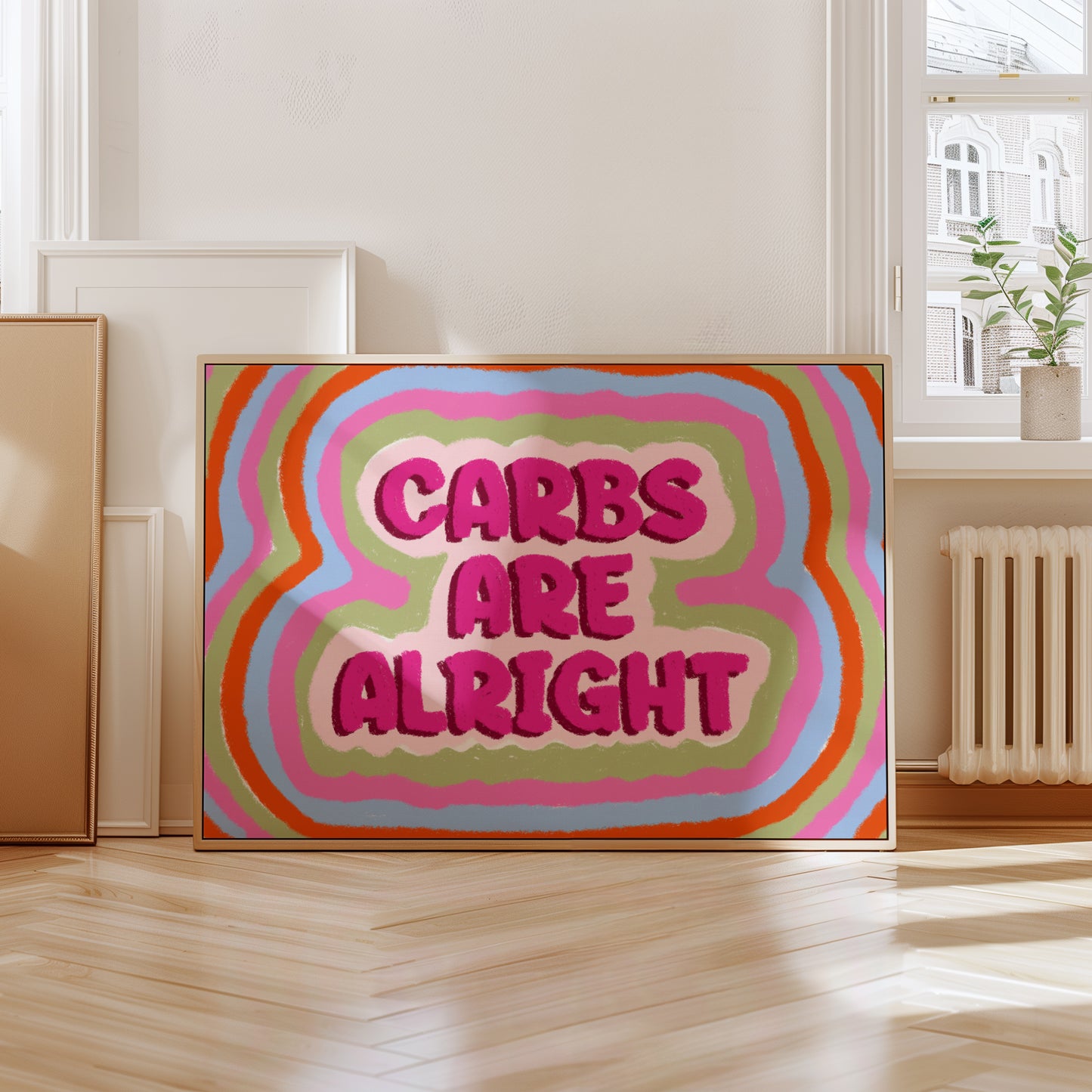 Carbs Are Alright Quote Print