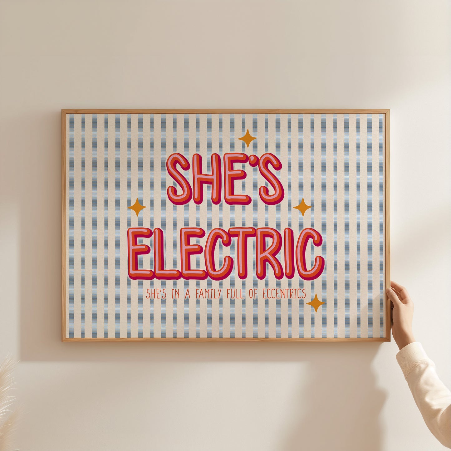 She's Electric She's In A Family Full Of Eccentrics Oasis Print