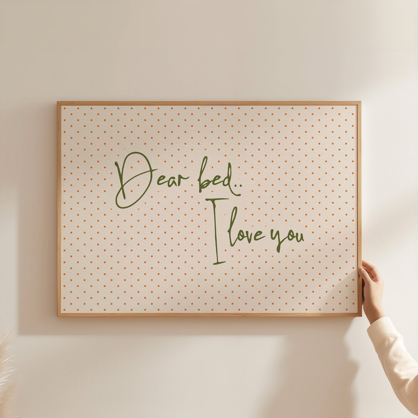 Dear Bed I Love You Bedroom Print