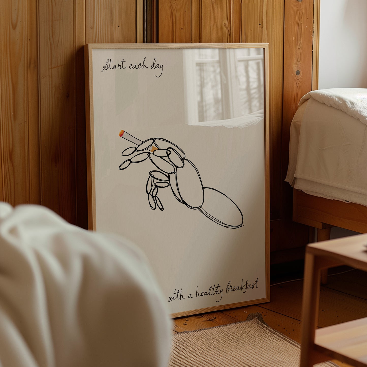 Healthy Breakfast Of Bad Habits Print