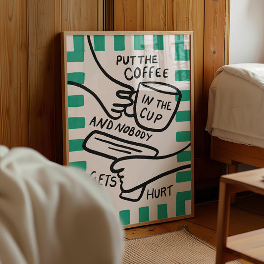 Coffee In The Cup Print