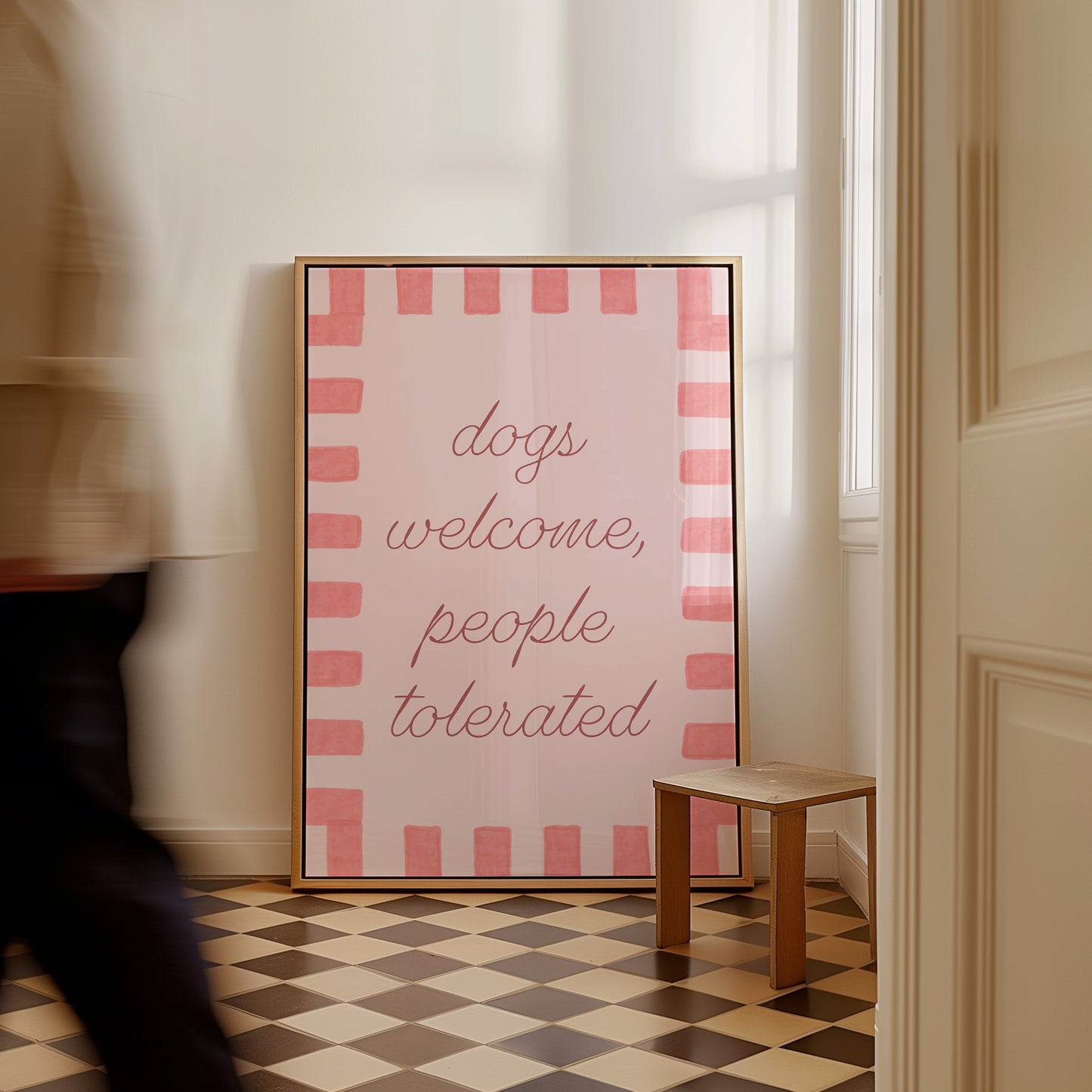 Dogs Welcome People Tolerated Print