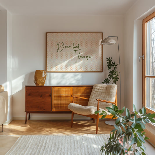 Dear Bed I Love You Bedroom Print