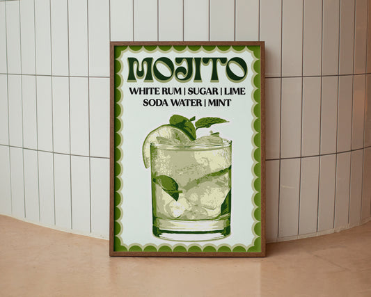 Mojito Cocktail Print