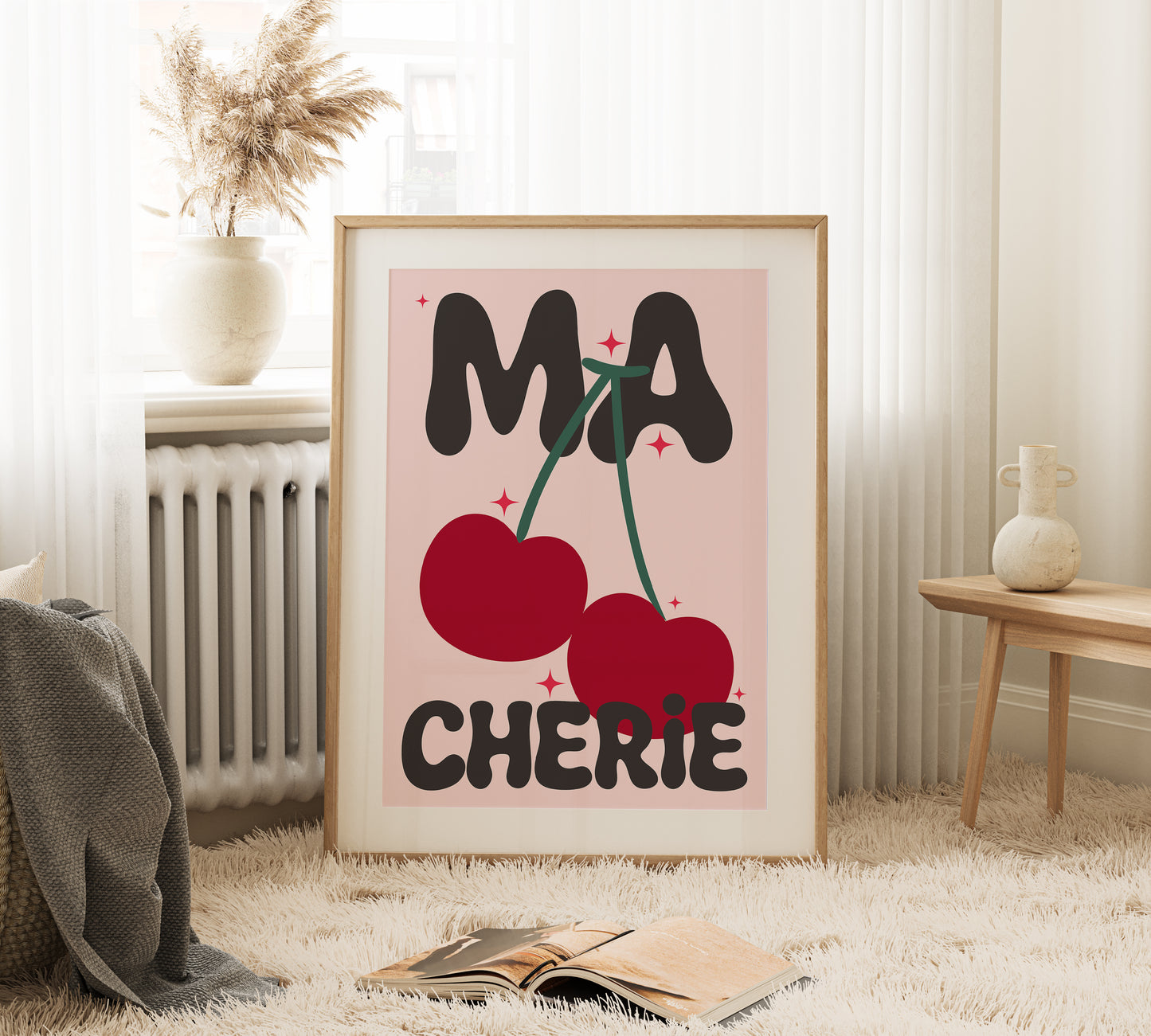 Ma Cherie Print - in Black