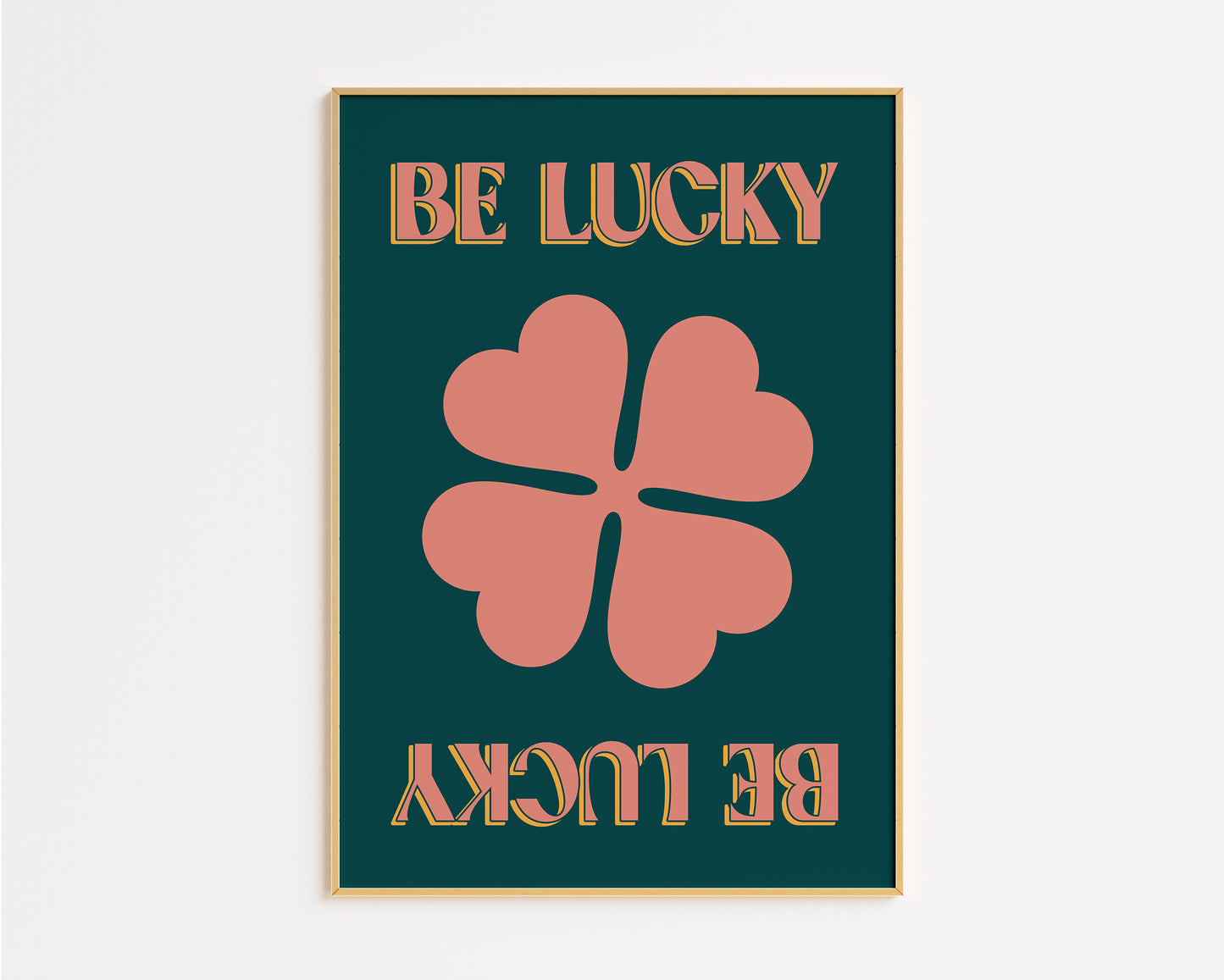Be Lucky Print - in Green