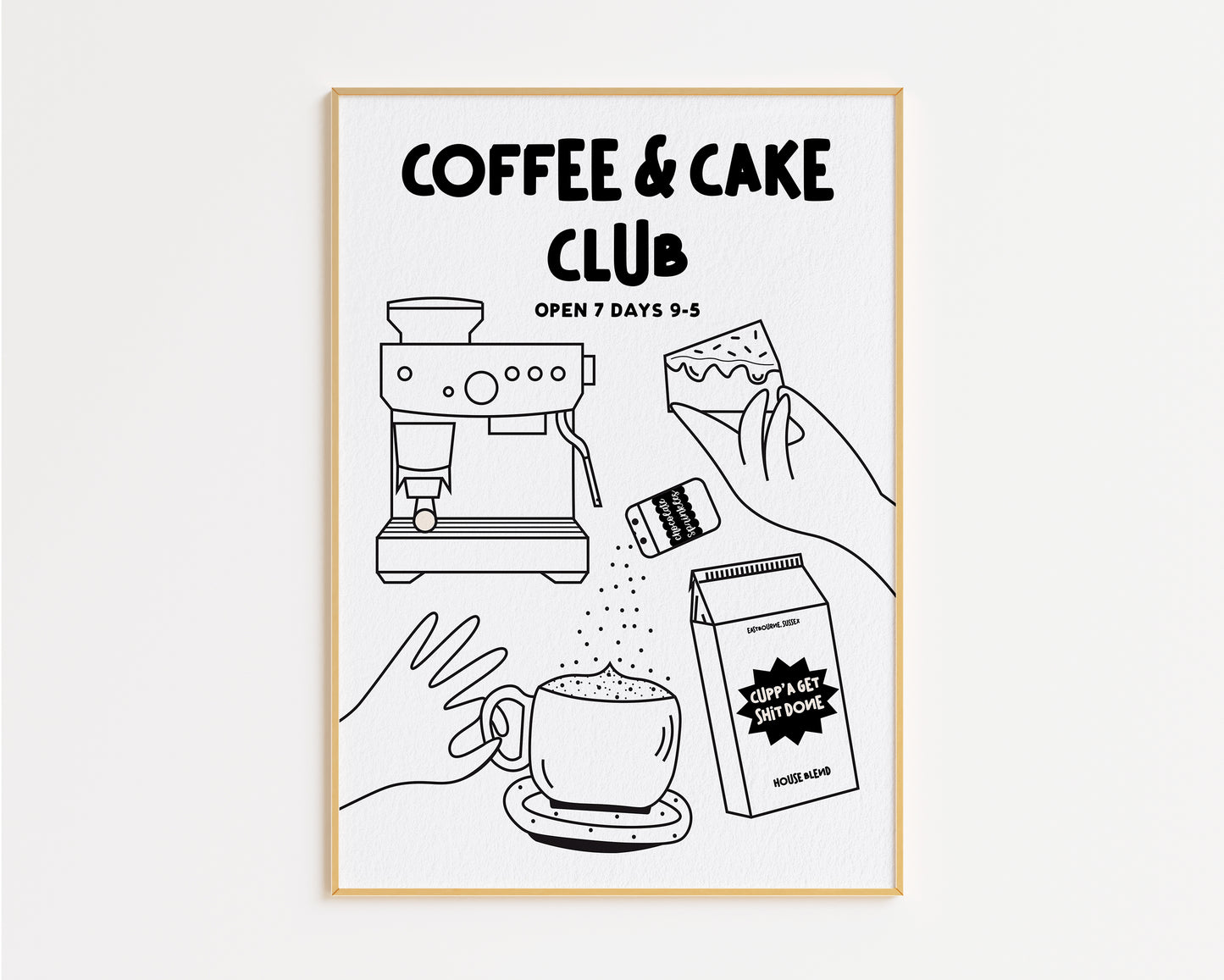 Coffee and Cake Club Print