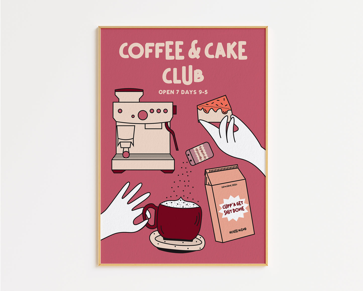 Coffee and Cake Club Print