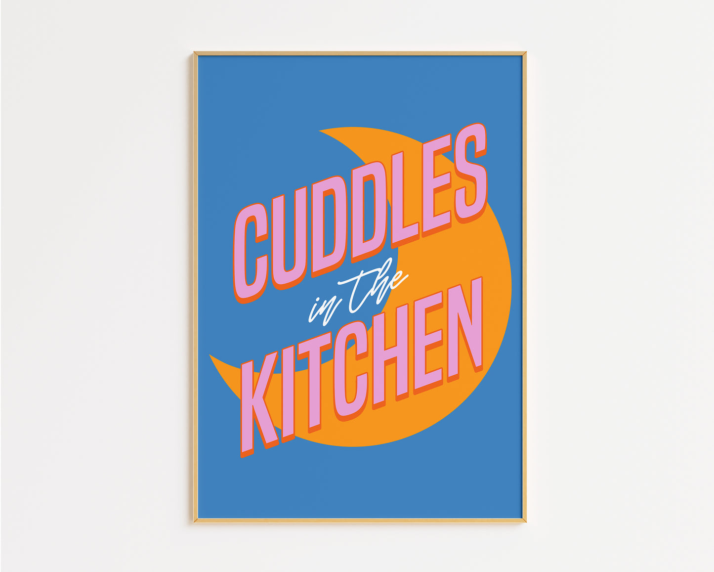 Cuddles In The Kitchen Print