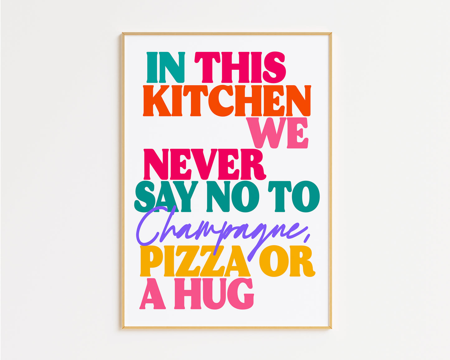 Champagne - In This Kitchen Print