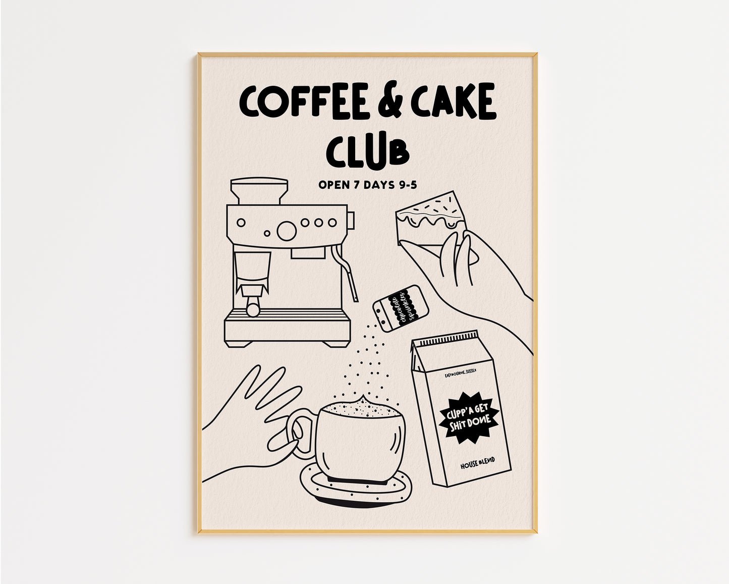 Coffee and Cake Club Print