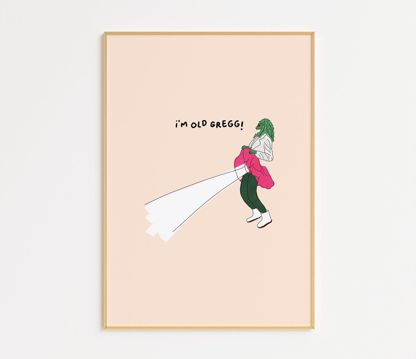 Old Gregg Funny Quote Art Print – The Mighty Boosh Inspired