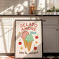 Gelato Amore Ice Cream Print