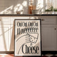 I Love Ze Cheese Print - in Black